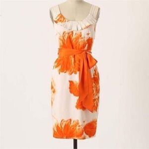 Anthropologie Moulinette Souers Orange Blossom Dress